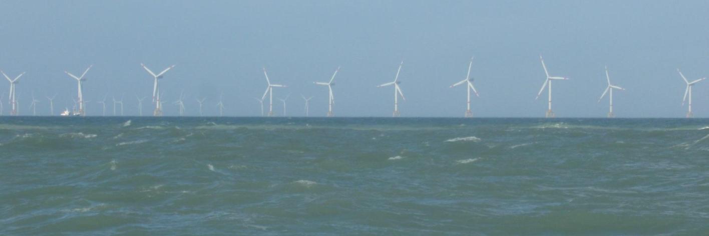 Windmolenpark op de Noordzee Windmolenpark op de Noordzee