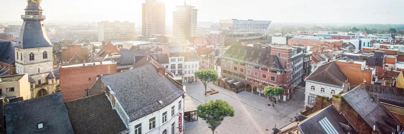 Stad Hasselt dronebeeld