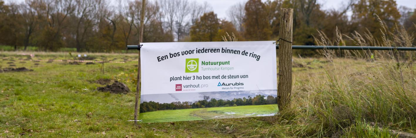 Het bos binnen de ring is klaar.