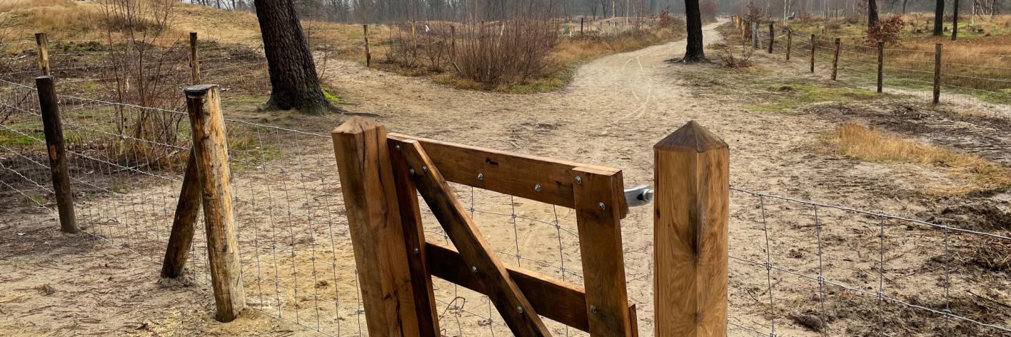 Wandelpoortje in Bels Broek en Heide