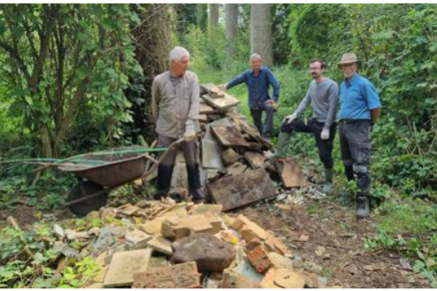Afvoeren van steenpuin en beton