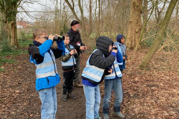 Natuureducatie aan het bezoekerscentrum Grote Netewoud