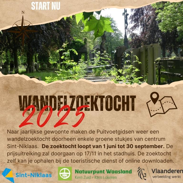 Flyer Zomernatuurzoektocht Sint-Niklaas Puitvoetgidsen