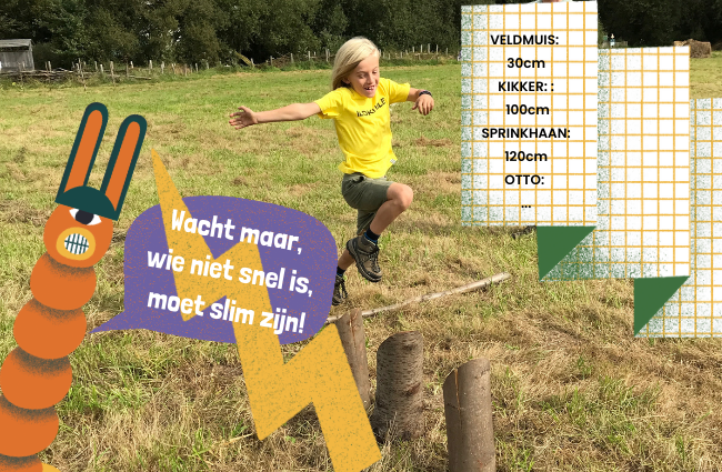 verspringende jongen