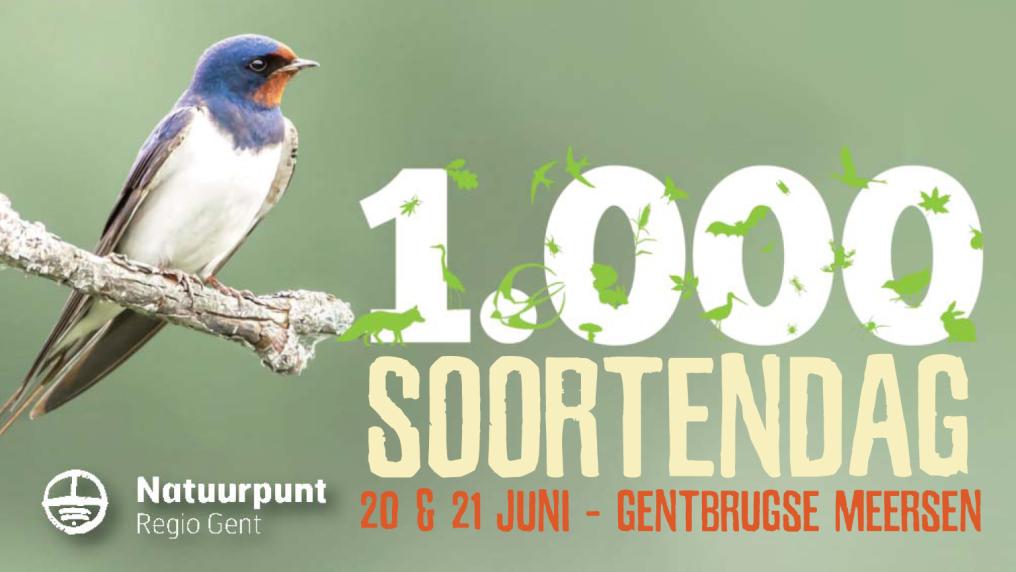 Banner 1000-soortendag Gentbrugse Meersen