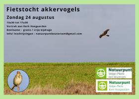 Akkervogels fietstocht plateau's rond Hoegaarden